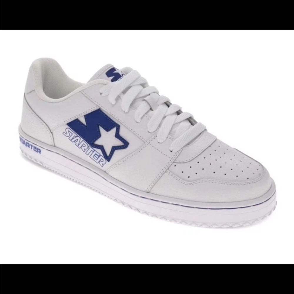 Starter LFS 1 430-10160 Sneaker Men White Blue Leather Lifestyle Shoes Size 10